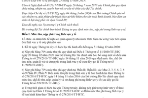 Thông tư 64/2020/TT-BTC quy định mức thu nộp phí trong lĩnh vực y tế