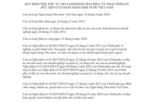 Thông tư 07/2020/TT-NHNN đầu tư mua sắm hàng hóa phục vụ hoạt động in đúc tiền