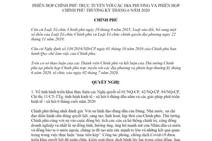 Nghị quyết 105/NQ-CP 2020 phiên họp Chính phủ trực tuyến với các địa phương