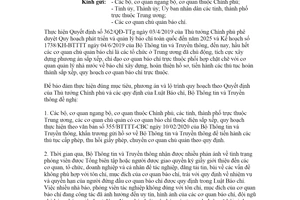 Công văn 2595/BTTTT-CBC 2020 phối hợp triển khai quy hoạch báo chí