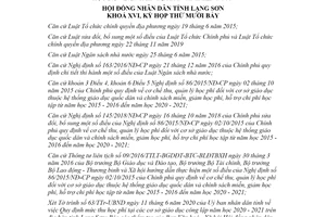 Nghị quyết 07/2020/NQ-HĐND Mức thu học phí cơ sở giáo dục công lập Lạng Sơn 2020 2021