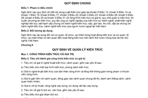 Nghị định 85/2020/NĐ-CP hướng dẫn Luật Kiến trúc