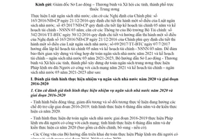 Công văn 2677/LĐTBXH-KHTC 2020 Dự toán ngân sách thực hiện Pháp lệnh ưu đãi người có công