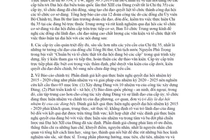 Công văn 11966-CV/BTCTW 2020 Nâng cao chất lượng các văn kiện và tổ chức việc thảo luận tại đại hội