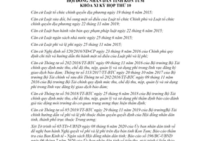 Nghị quyết 28/2020/NQ-HĐND mức thu miễn giảm thu nộp quản lý Kon Tum