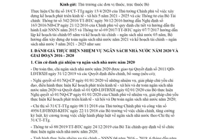 Công văn 2680/LĐTBXH-KHTC 2020 Xây dựng dự toán ngân sách nhà nước năm 2021