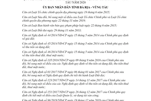 Quyết định 14/2020/QĐ-UBND quy định hệ số điều chỉnh giá đất Bà Rịa Vũng Tàu