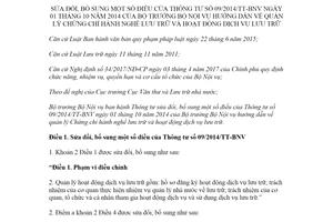 Thông tư  02/2020/TT-BNV sửa đổi Thông tư 09/2014/TT-BNV quản lý Chứng chỉ hành nghề lưu trữ