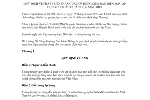 Thông tư 18/2020/TT-BCT hợp đồng mua bán điện mẫu áp dụng cho dự án điện mặt trời