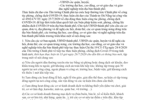 Công văn 4869/UBND-SYT 2020 khẩn trương phòng chống dịch Covid 19 Đà Nẵng