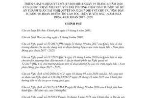 Nghị quyết 112/NQ-CP 2020 triển khai Nghị quyết 117/2020/QH14 chuyển đổi phương thức đầu tư dự án