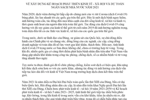 Chỉ thị 31/CT-TTg 2020 xây dựng Kế hoạch phát triển kinh tế xã hội Dự toán ngân sách nhà nước 2021