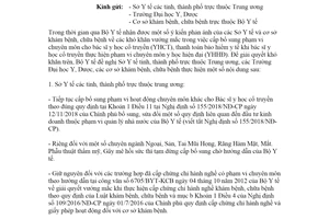 Công văn 4018/BYT-YDCT 2020 bổ sung phạm vi chuyên môn cho bác sĩ y học cổ truyền