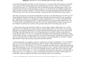 Công văn 625/TTrB-P1 2020 thanh tra kiểm tra xử lý vi phạm trong phòng chống Covid 19