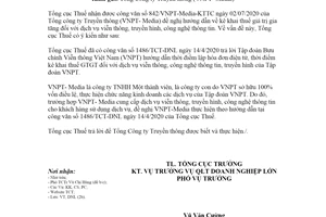 Công văn 3022/TCT-DNL 2020 kê khai thuế giá trị gia tăng đối với dịch vụ viễn thông