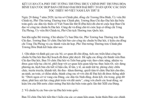 Thông báo 278/TB-VPCP 2020 kết luận Phó Thủ tướng đại hội toàn quốc các dân tộc thiểu số lần II