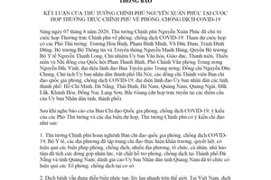 Thông báo 283/TB-VPCP 2020 Kết luận của Thủ tướng tại cuộc họp phòng chống dịch COVID-19