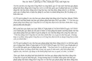 Công văn 2795/BTP-VĐCXDPL 2020 văn bản được đăng trên Công báo có hiệu lực pháp lý cao hơn