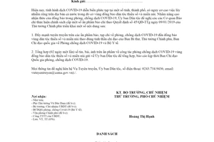 Công văn 972/UBDT-TT 2020 phòng chống dịch COVID 19 trong vùng đồng bào dân tộc thiểu số