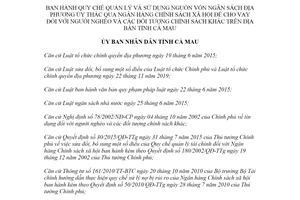 Quyết định 12/2020/QĐ-UBND Quy chế quản lý cho vay đối với người nghèo tỉnh Cà Mau