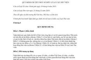 Nghị định 93/2020/NĐ-CP hướng dẫn Luật Thư viện