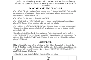 Quyết định 17/2020/QĐ-UBND sửa đổi Quyết định 49/2017/QĐ-UBND mật độ cây trồng Quảng Ngãi