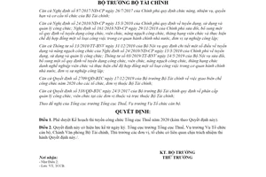 Quyết định 1250/QĐ-BTC 2020 phê duyệt Kế hoạch thi tuyển công chức Tổng cục Thuế