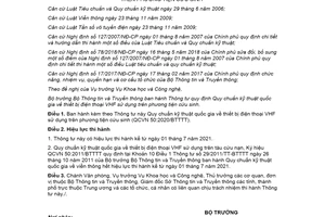 Thông tư 20/2020/TT-BTTTT Quy chuẩn quốc gia thiết bị điện thoại VHF trên phương tiện cứu sinh