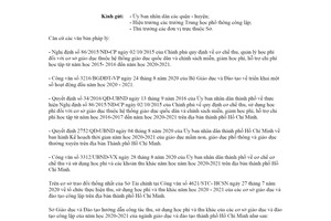 Công văn 2772/GDĐT-KHTC 2020 thu sử dụng học phí của cơ sở giáo dục công lập Hồ Chí Minh