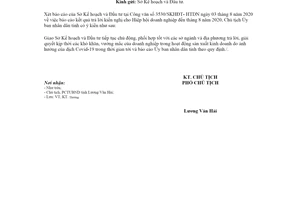 Công văn 3160/UBND-KT 2020 giải quyết vướng mắc doanh nghiệp do ảnh hưởng Covid 19 Bình Thuận