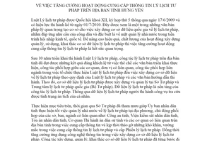 Chỉ thị 17/CT-UBND 2020 tăng cường hoạt động cung cấp thông tin lý lịch tư pháp Hưng Yên