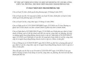 Quyết định 19/2020/QĐ-UBND số lượng và nội dung cán bộ công chức xã phường thị trấn Hà Nội