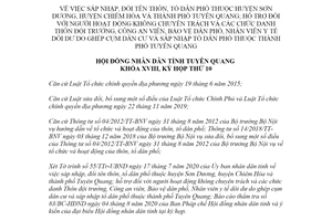 Quyết định 34/QĐ-UBND 2020 sáp nhập đổi tên thôn tổ dân phố thuộc huyện Sơn Dương Tuyên Quang