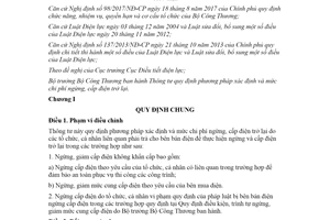 Thông tư 23/2020/TT-BCT quy định phương pháp xác định và mức chi phí ngừng cấp điện trở lại