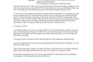 Công văn 5723/UBND-VX 2020 cho hoạt động trở lại một số cơ sở kinh doanh không thiết yếu Hải Phòng