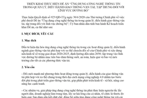 Kế hoạch 91/KH-UBND 2020 Ứng dụng công nghệ thông tin điều hành lĩnh vực đường bộ Ninh Bình