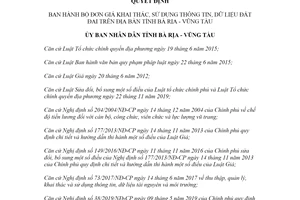 Quyết định 17/2020/QĐ-UBND Bộ đơn giá Khai thác sử dụng thông tin dữ liệu đất đai Vũng Tàu