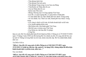 Công văn 10965/BTC-QLKT 2020 đính chính Thông tư 39/2020/TT-BTC