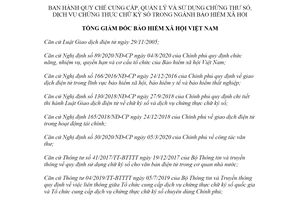 Quyết định 1166/QĐ-BHXH 2020 chứng thư số dịch vụ chứng thực chữ ký số trong Bảo hiểm xã hội