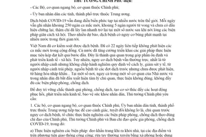 Công điện 1300/CĐ-TTg 2020 phòng chống dịch bệnh COVID-19