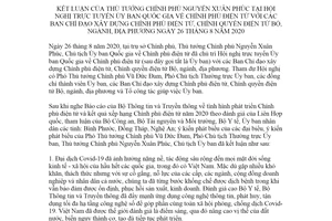 Thông báo 339/TB-VPCP 2020 kết luận tại Hội nghị trực tuyến Ủy ban Quốc gia về Chính phủ điện tử