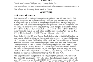 Nghị quyết 136/NQ-CP 2020 phát triển bền vững