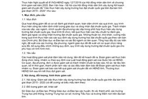 Kế hoạch 324/KH-HĐND 2020 giám sát thực hiện xây dựng trường học đạt chuẩn quốc gia Quảng Bình