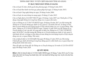 Quyết định 41/2020/QĐ-UBND bãi bỏ Quyết định 15/2012/QĐ-UBND tỉnh An Giang