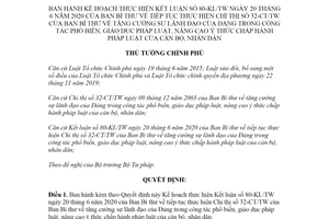 Quyết định 1521/QĐ-TTg 2020 Kế hoạch thực hiện Kết luận 80-KL/TW giáo dục pháp luật cán bộ