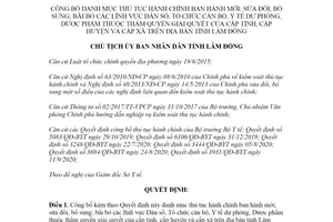 Quyết định 2180/QĐ-UBND 2020 công bố thủ tục hành chính lĩnh vực Dân số tỉnh Lâm Đồng