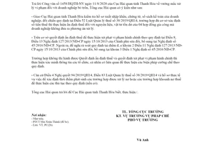 Công văn 6469/TCHQ-PC 2020 vướng mắc xử lý vi phạm hành chính đối với doanh nghiệp bỏ trốn