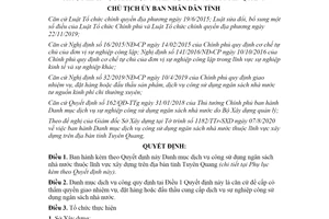 Quyết định 1434/QĐ-UBND 2020 dịch vụ công sử dụng ngân sách lĩnh vực xây dựng Tuyên Quang