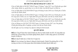 Quyết định 1523/QĐ-BKHĐT 2020 công bố thủ tục hành chính về thành lập doanh nghiệp Bộ Kế hoạch