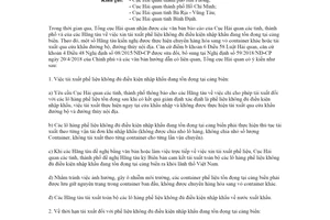 Công văn 6595/TCHQ-GSQL 2020 tái xuất phế liệu không đủ điều kiện nhập khẩu tồn đọng tại cảng biển